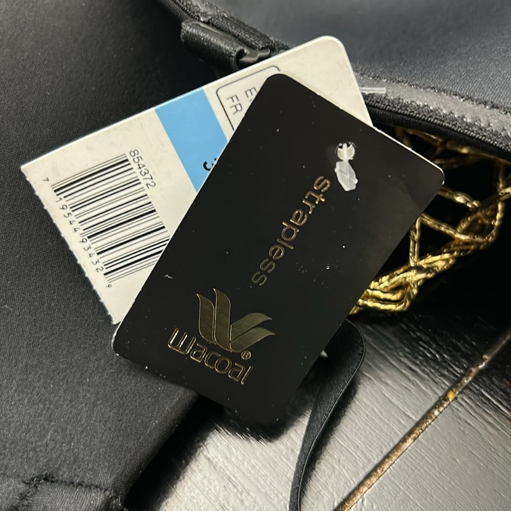 NWT New Wacoal Black Staying Power Strapless Convertible Bra Size 34C - Picture 8 of 8